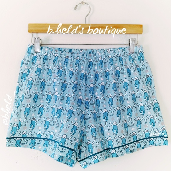 Roller Rabbit Star Monkey Polo Pajamas in Blue Size Medium (M) Brand New NWT - Picture 12 of 17